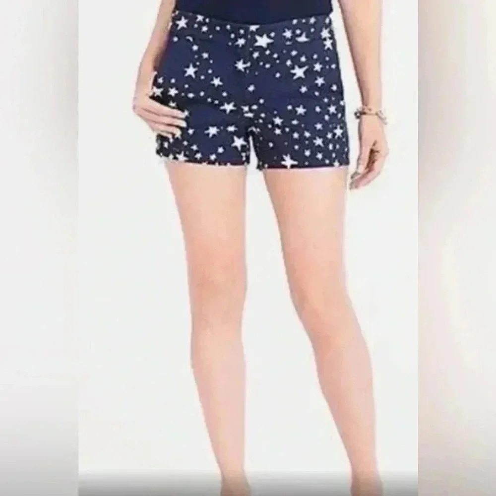 NWT • J. Crew Navy Star Print Women's 3.5 Shorts • 4